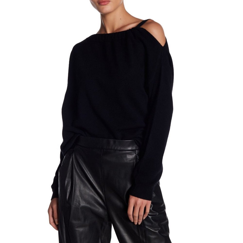 NWT VINCE Cashmere Cold Shoulder Tunic Sweater | Soft, Chic & Cozy for Fall
